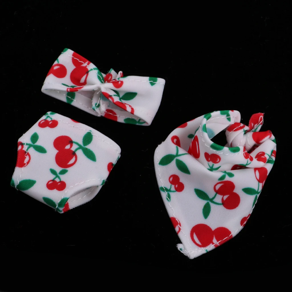 1/6 весы купальники для кукол милый купальник с принтом вишни комплект бикини 12