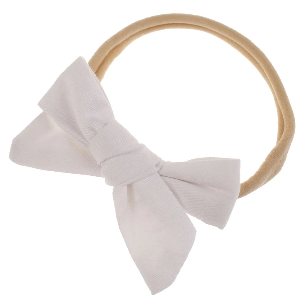 baby bows X8 Нейлоновая повязка на голову для волос, аксессуары для волос, повязка на голову, бандо, Bebe Fille, повязки на голову для маленьких девочек, детская чалма, банты - Цвет: baby bows X8