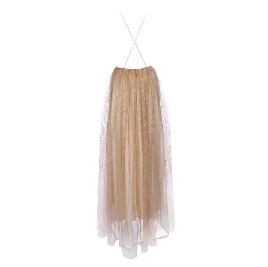 

Top Quality Sexy Strap V-Neck Fashion Night Club Backless Bodycon Sequined Elegant Gauzy Evening Party Long Dresses