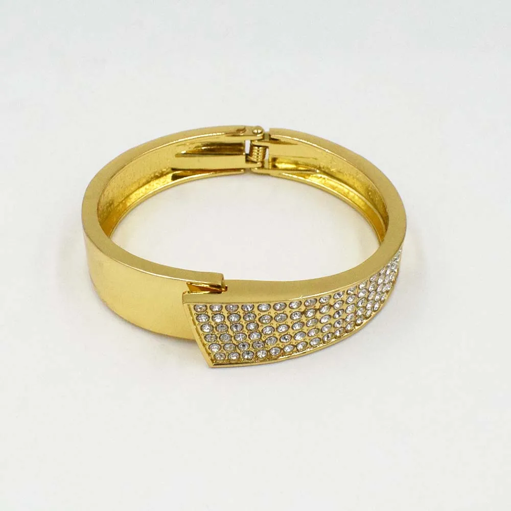 Новый модный большой браслет Дубай золотой цвет женские манжеты нежный