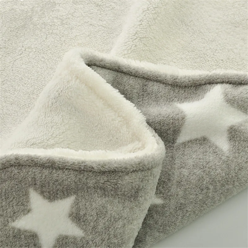 Зимнее Флисовое одеяло для младенцев мягкое теплое сна из кораллового флиса с