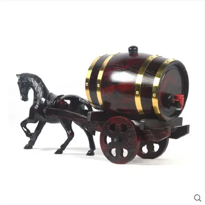 XXXG 3L/5L liters barrels of oak / red wine gift carriage horse cars. 1500ML/500ML/ Cask | Дом и сад