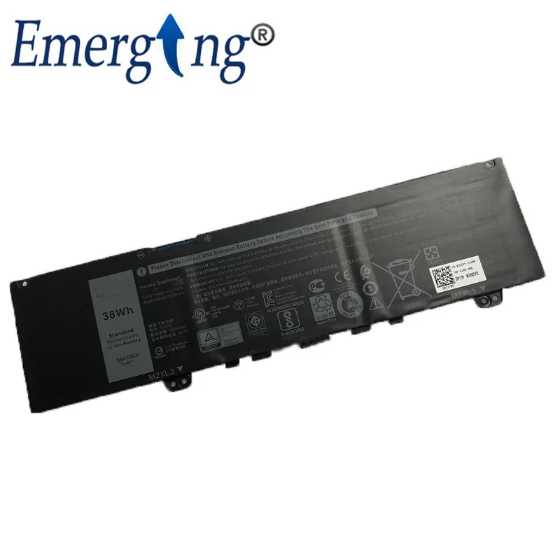 11,4 V 38WH ноутбук Батарея F62G0 для Dell Inspiron 13 5370 7370 7373 Vostro 5370 RPJC3