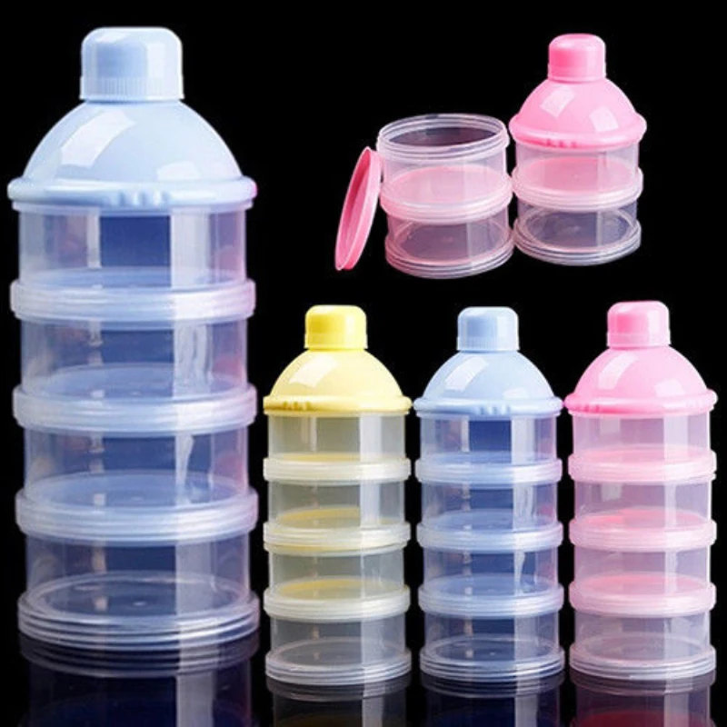 2018 New Solid Baby Food Bottle Milk Powder Box Portable Infant Storage Dispenser Container Travel | Мать и ребенок