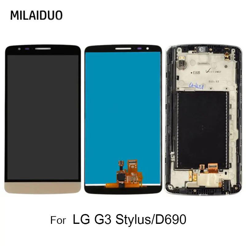 ЖК дисплей для LG G3 Stylus D690 D690N D693n D693 кодирующий преобразователь сенсорного экрана