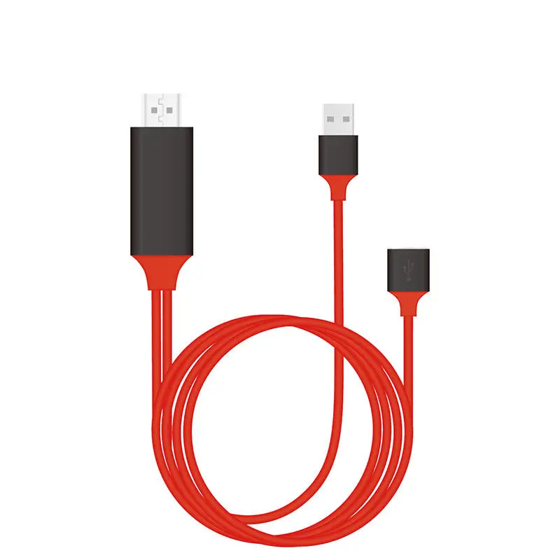 as show Многофункциональный MHL к HDMI адаптер Micro USB к HDMI 1080P HD ТВ кабель адаптеры для samsung iPhone Android телефон Тип C - Color: as show