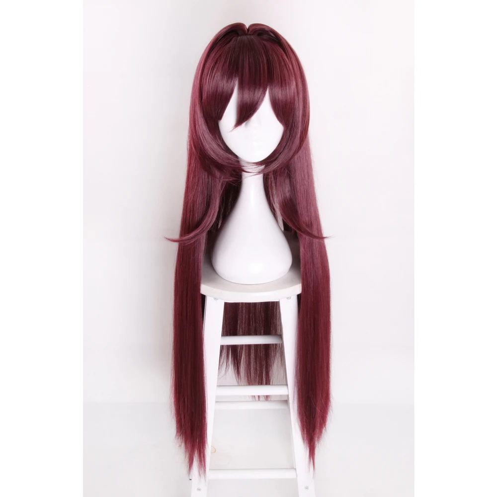 Парик для косплея аниме Fate/Grand Order Scathach синтетические волосы длинные прямые