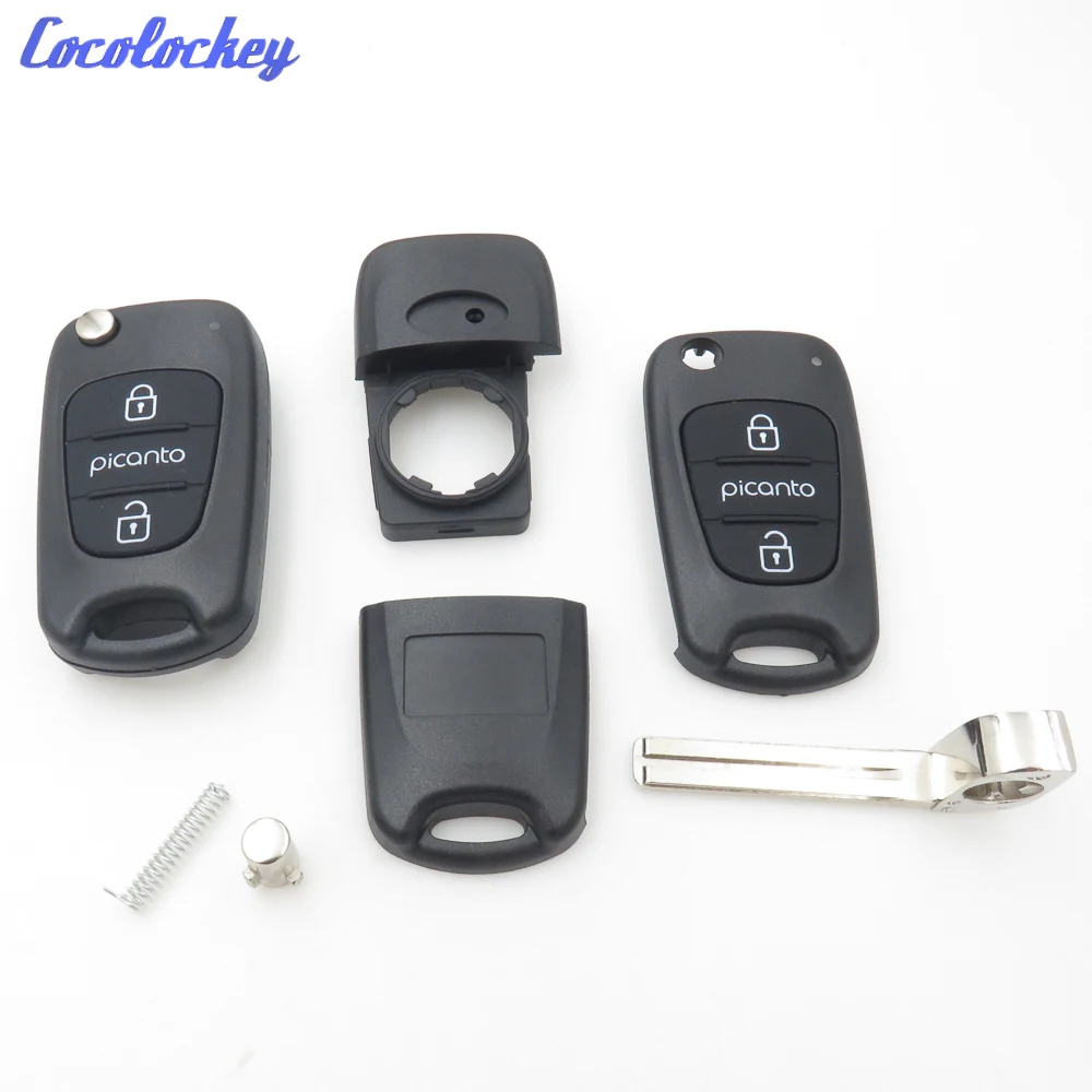 Cocolockey автомобильный сменный складной чехол для Hyundai Picanto 3 кнопки пульт