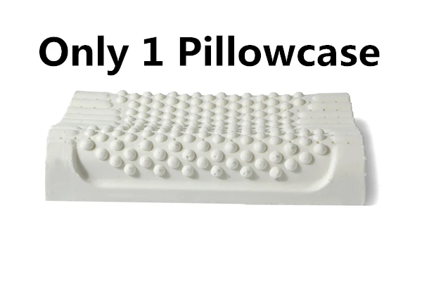 Mesh Pillowcase Фиолетовый Латекс 50x30 Таиланд чистый натуральный латекс Ортопедическая подушка для коррекции подростка шеи позвонка Защита Подушка ученика дети - Цвет: Mesh Pillowcase