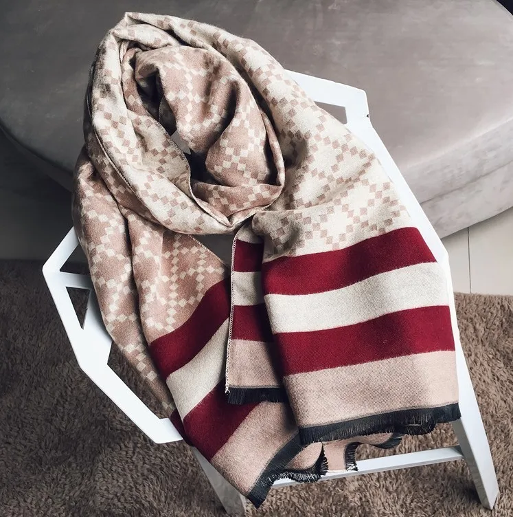 beige Зима горячая распродажа модные весенние осенние женские шарфы парео обертывания мягкий теплый кашемировый шарф одеяла шали накидки - Цвет: beige