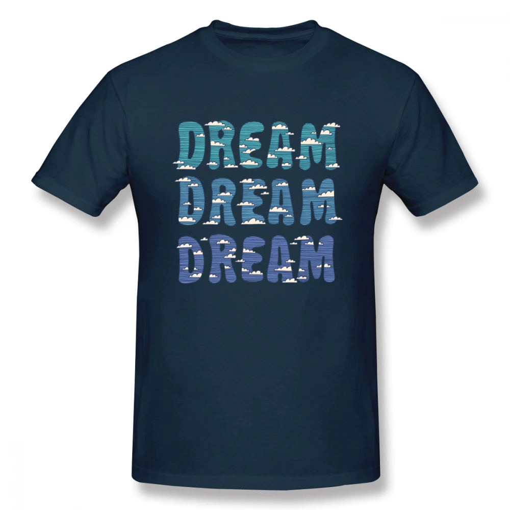 Человек Dream футболка Для мужчин Качественный Хлопок Топ Дизайн для горячая