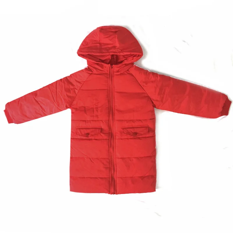 Зимняя куртка для девочек длинный хлопковый свитер детская одежда 2018 зимняя