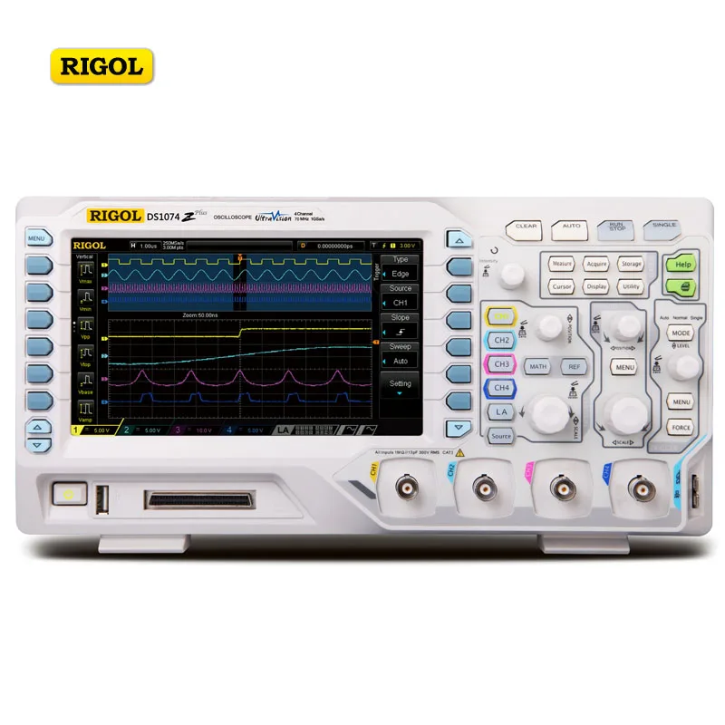 Цифровой осциллограф RIGOL DS1074Z S Plus 70 МГц 4 аналоговых канала|oscilloscope usb|shipping