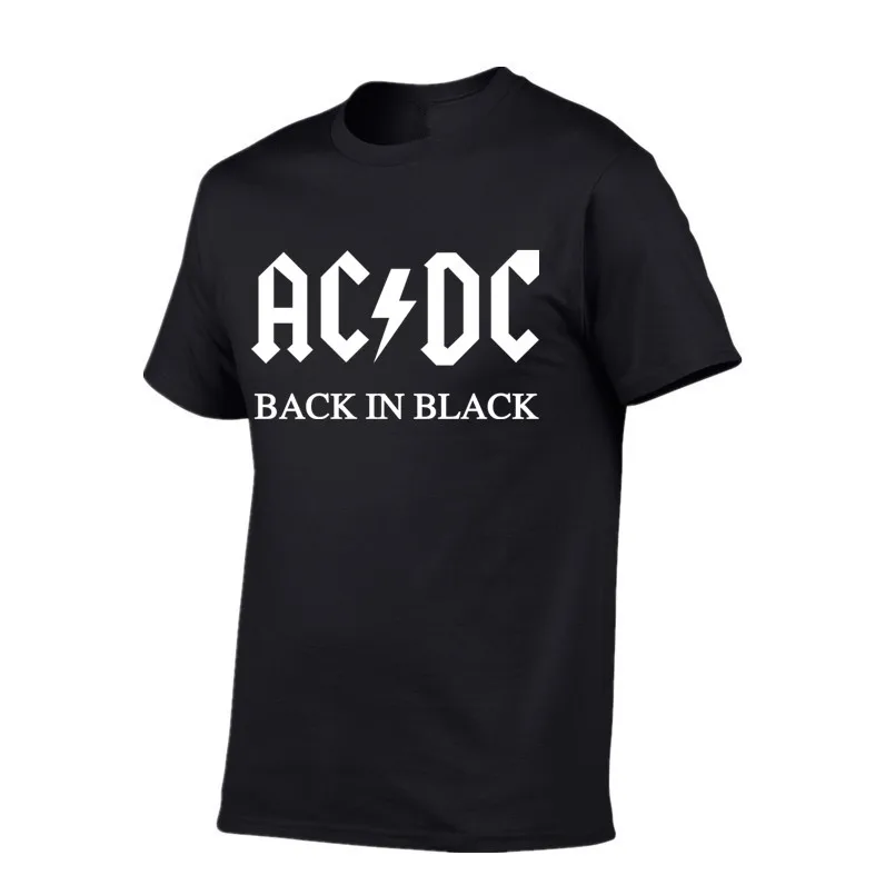 Новый стиль хит продаж 100% хлопковые футболки AC DC брендовая мужская футболка