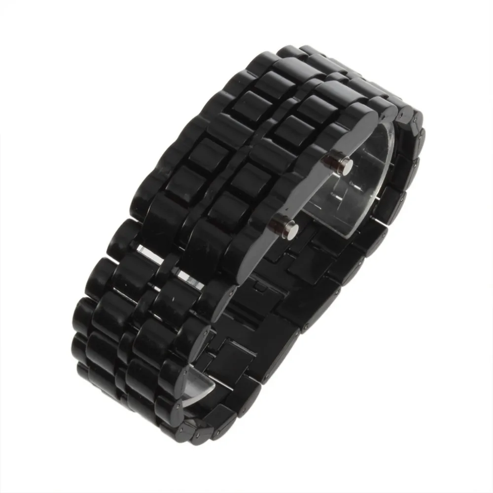 Fashion Men Women Lava Iron Samurai Plastic LED Bracelet Watch Wristwatch Sports Style relogio | Couple Watches