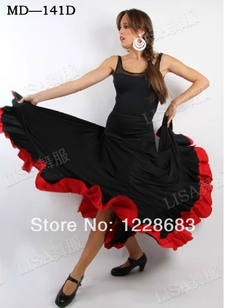 Бесплатная доставка женские черный Красный производительность юбка