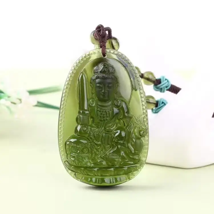 8 натуральных чешских мольдавитов зеленые аэролиты резной Будда счастливый