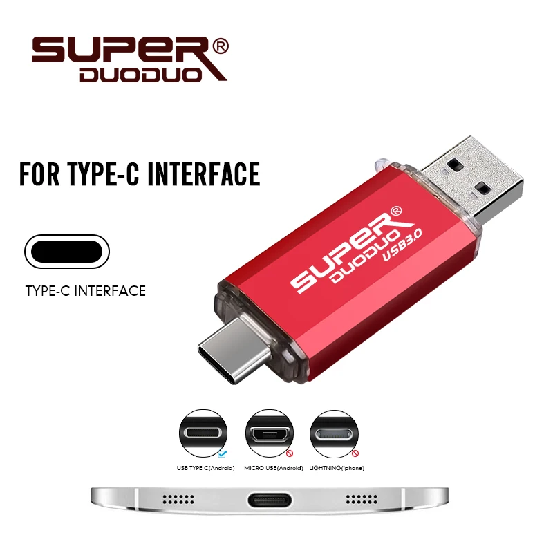 Новейший USB флеш-накопитель type-C 128 Гб 64 ГБ 32 ГБ флеш-накопитель usb Высокоскоростной флеш-накопитель usb 3,0
