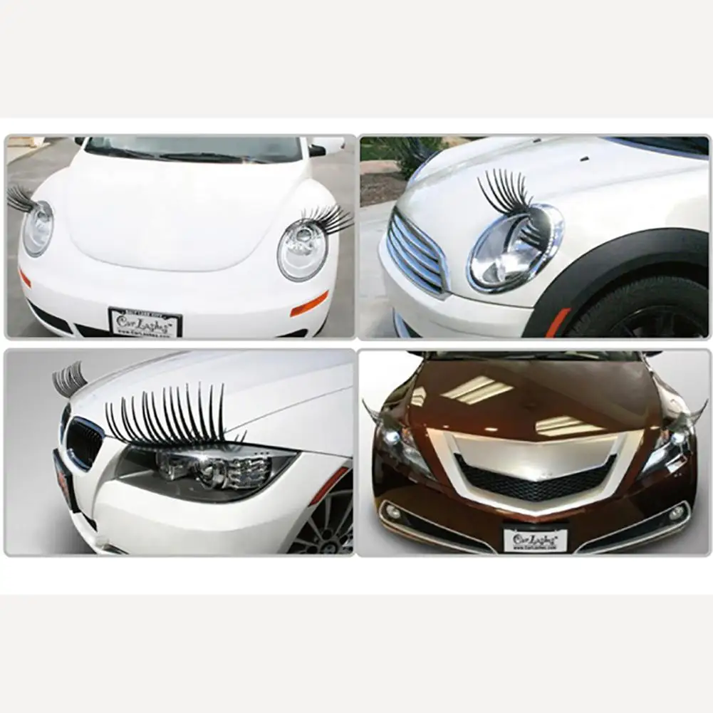 2 шт 3D очаровательные Автомобильные ресницы накладные наклейка для Volkswagen Beetle (2012