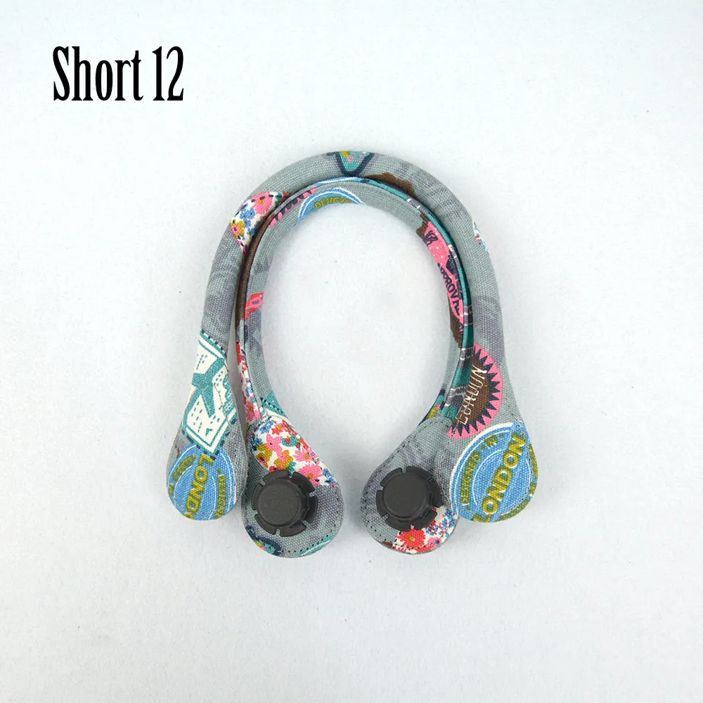 short 12 Короткая Длинная Круглая холщовая тканевая ручка для Obag, Классическая Мини сумка O, женские сумки, сумка через плечо - Цвет: short 12