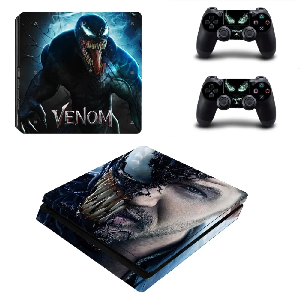 Игровая станция 4 кожа PS4 Slim sticker s Наклейка Веном skins adesivo Виниловая Обложка дизайн