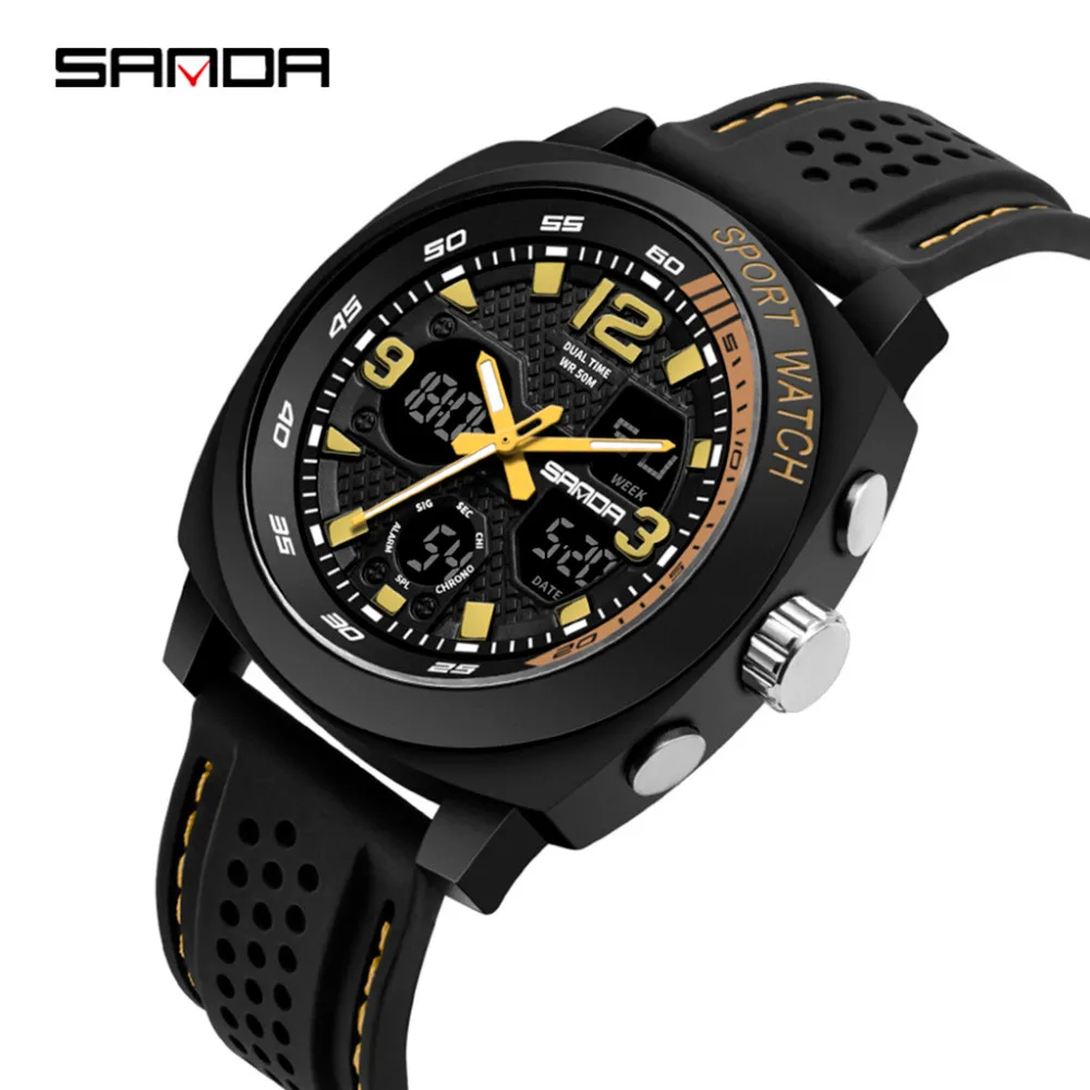 Мужские модные часы, роскошный бренд, reloj, новые часы, Hour relogio, Saat, часы, мужские часы, женские, montre homme, relogio, цифровые# F