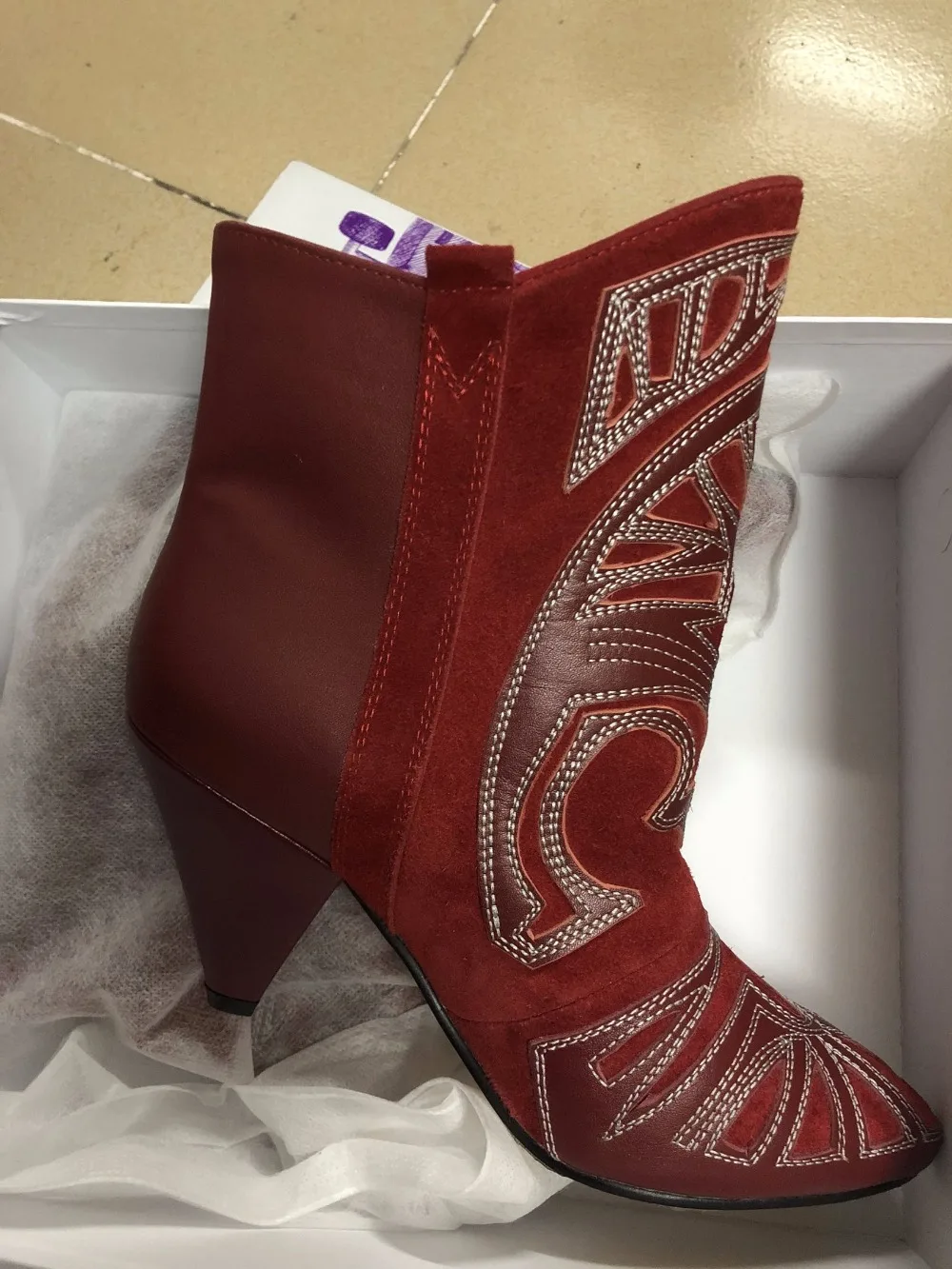 Для женщин Botas mujer invierno Красная черная кожа туфли на высоком каблуке шпильке