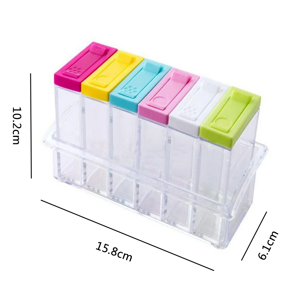 Набор из шести прозрачных предметов для хранения ароматизаторов | Дом и сад