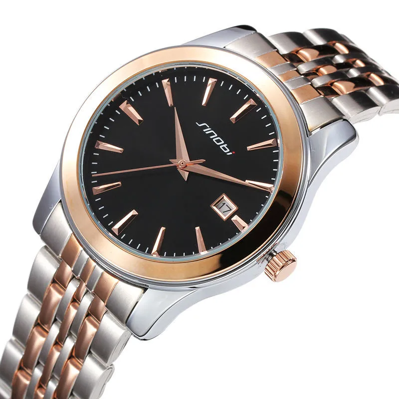 2017 брендовые дизайнерские деловые мужские часы Sinobi повседневные Роскошные