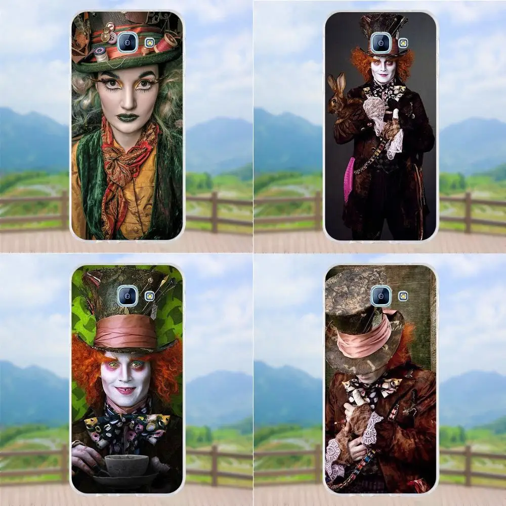 Vvcqod Безумный Шляпник для samsung Galaxy A3 A5 A7 J1 J2 J3 J5 J7 2015 2016 2017 Мягкие TPU Книги по