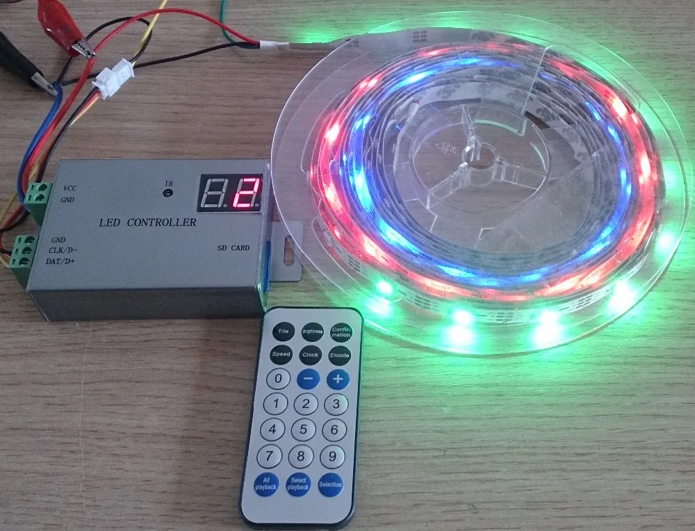 Светодиодный контроллер с поддержкой WS2812 WS2811 APA102 DMX512 et1 1 4096 пикселей