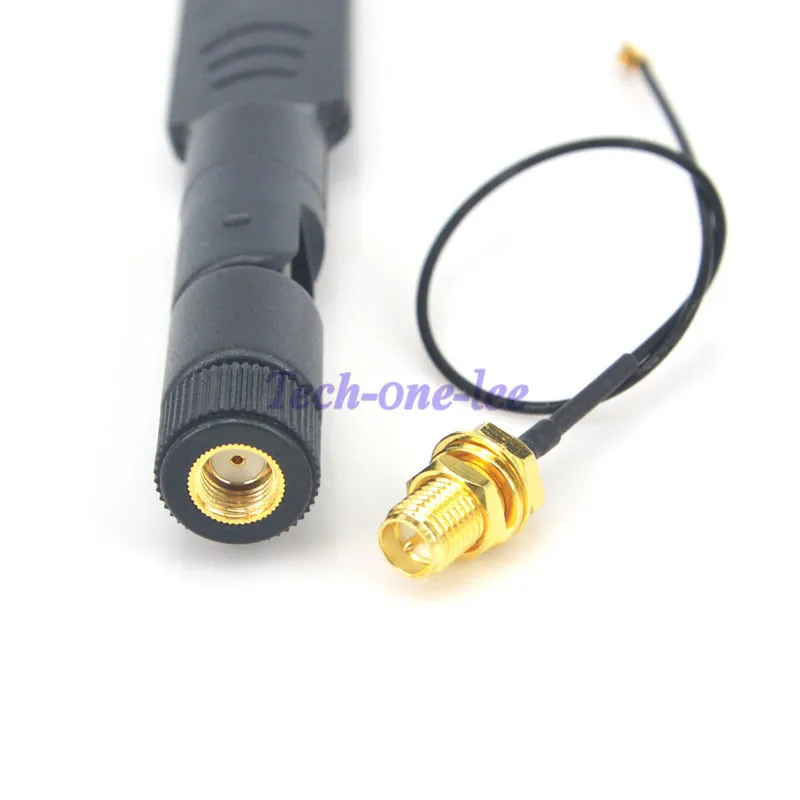 10 шт./лот wifi 2 4 ГГц/5 8 ГГц Omni Двухдиапазонная 5dbi RP SMA Мужская антенна + Mini 1 13 PCI U.FL к