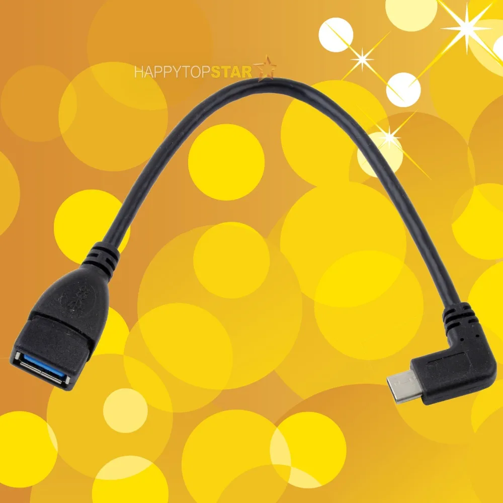 Кабель адаптер OTG с переходником Мама угловой USB 3 1 типа C папа для MAC N1 Google Chromebook
