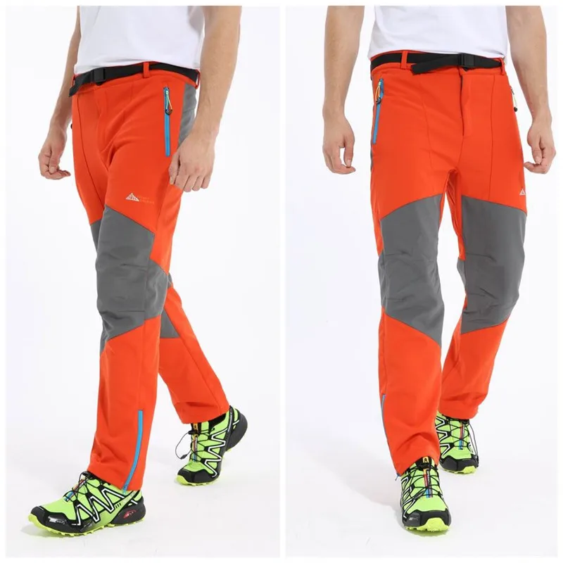 Дышащие водонепроницаемые ветрозащитные с мягкой оболочкой походные брюки для
