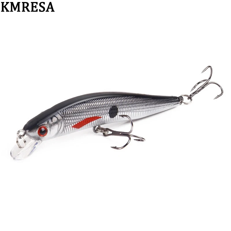 

KMRESA 1Pcs 10cm 8g Minnow Fishing Lures Wobbler Quality Professional Crankbaits 6 # Hook Artificial wobblers for fishing Pesca