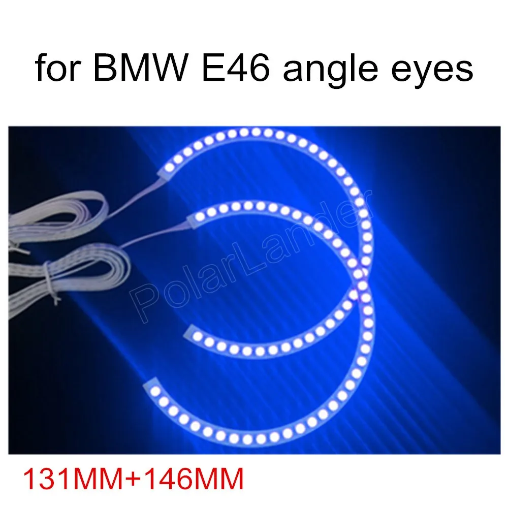 2x131 мм светодиодный 146 LED COB RGB маркер ангельские глазки комплекты кольцевых гало