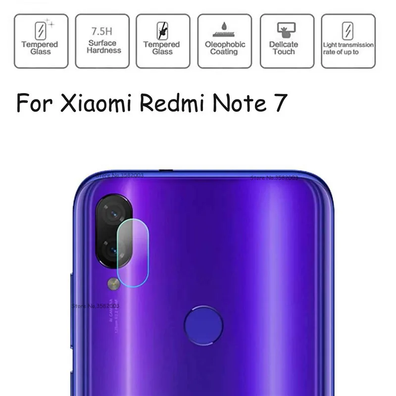 Защитная пленка для объектива камеры Xiaomi Redmi Note 7 6 Pro мягкое закаленное стекло