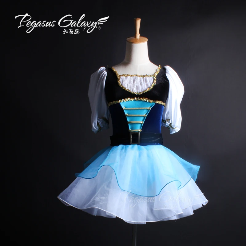 

Blue Giselle Ballet Tutu Dress Peasant Ballet Dancing Dress Girls Dancing Costumes Romantic Tutu Costumes Children B-6309