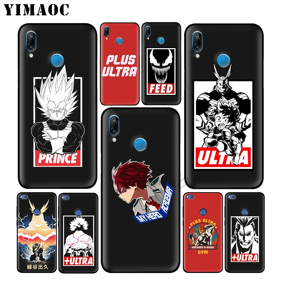 My Hero Academia Plus Ultra Soft Case for Huawei Honor Mate 20 9X Note 10 Pro 8X 8 6A 7A 7X 7C Y9 Y7 Y6 Prime 2018 2017 View |