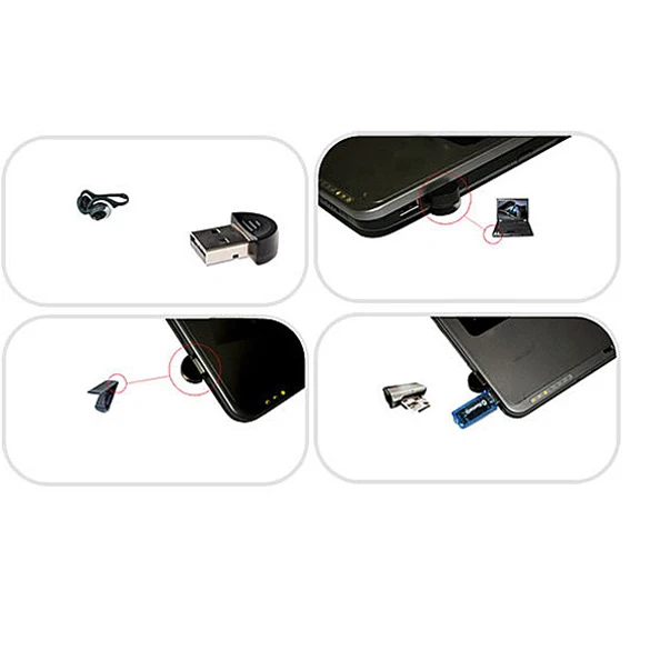 Ausuky Mini Tiny 2 4 ГГц USB 0 Bluetooth V2.0 EDR ключ беспроводной для ПК-25 | Электроника