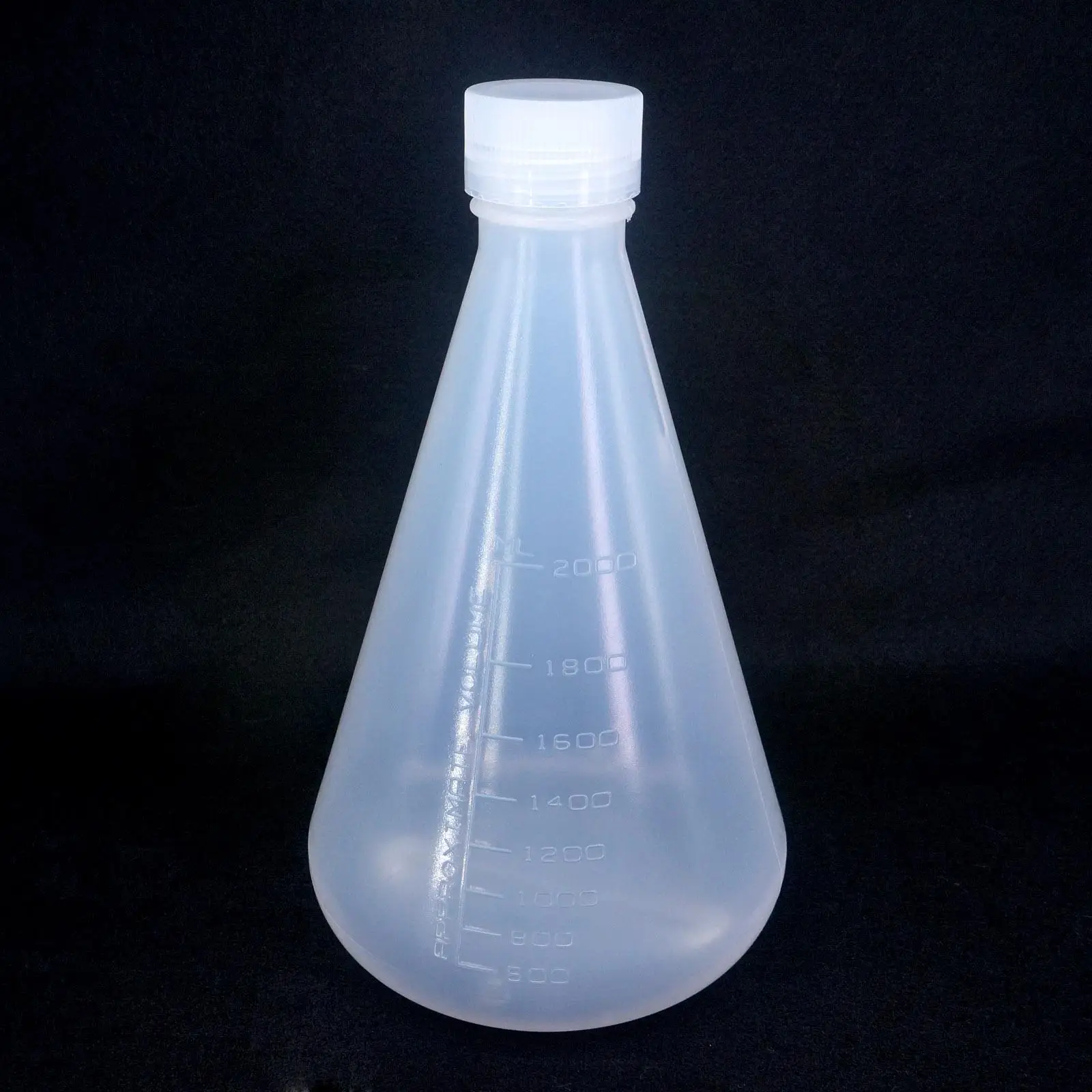 2000ML PP Conical Erlenmeyer Flask With Cap Lab Teaching Experiment | Канцтовары для офиса и дома