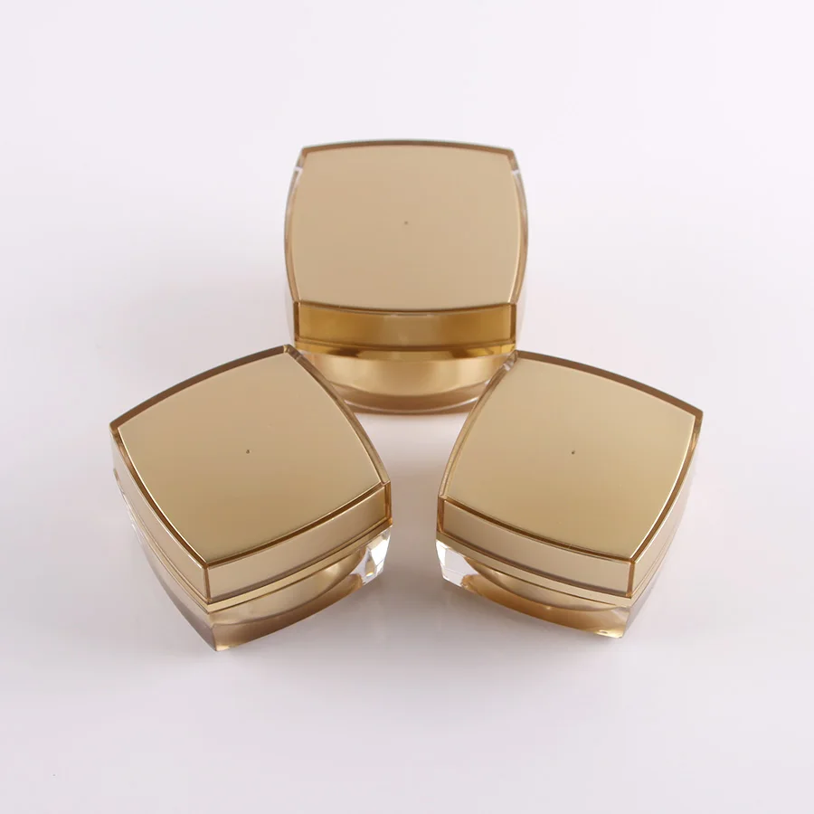 Косметическая маска Perfectos пустая акриловая Золотая для ухода за кожей 15 мл 30 50