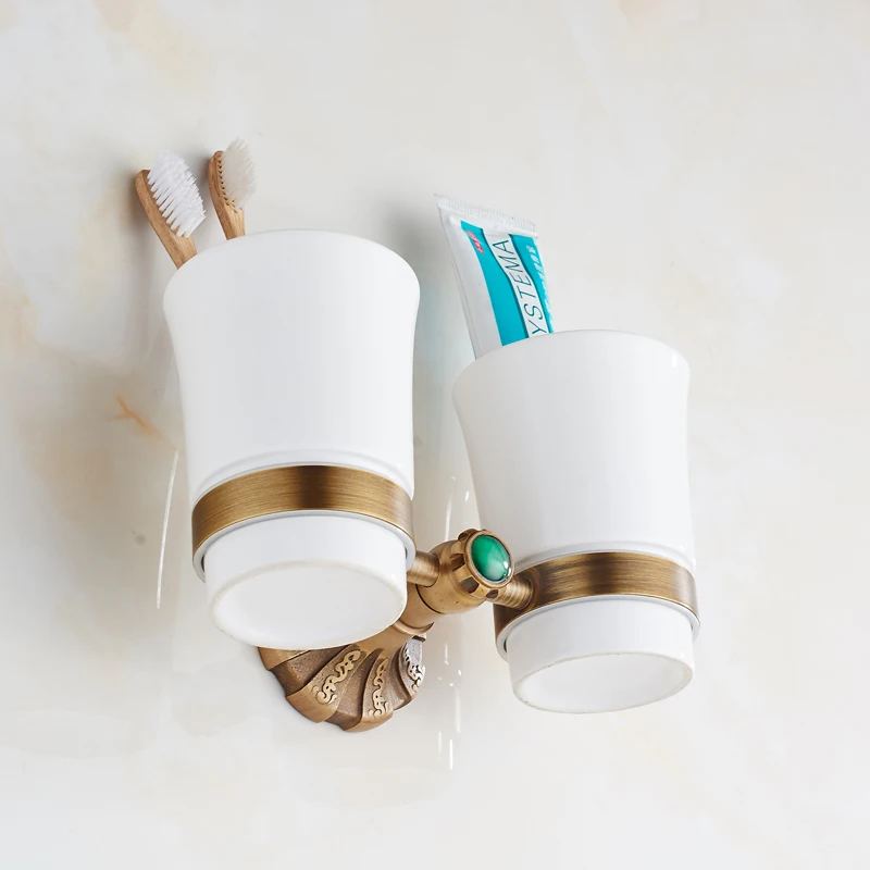 Держатель для стакана и чашки настенный держатель ванны винтажный античный