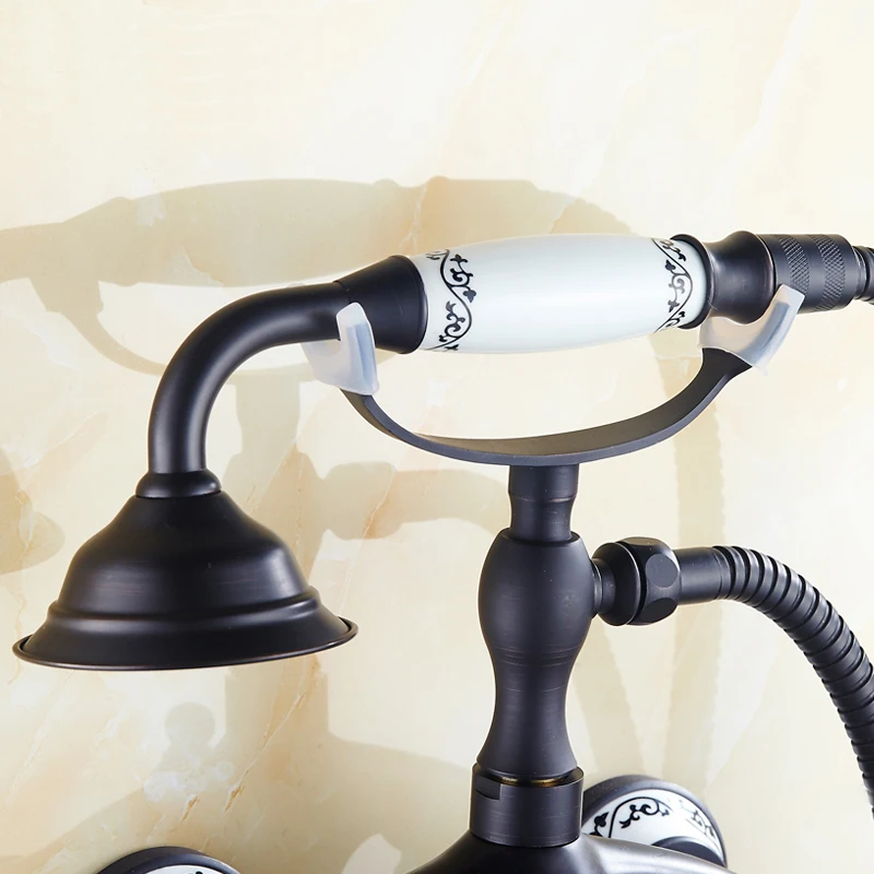 Настенный смеситель для душа в ванную комнату насадка масляный резиновый