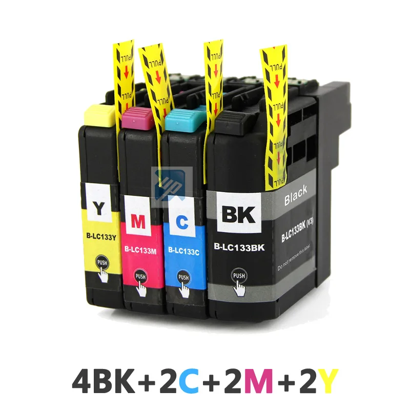 10PK LC131 LC133 совместимый чернильный картридж полные Чернила для Brother MFC J245 J470DW J475DW