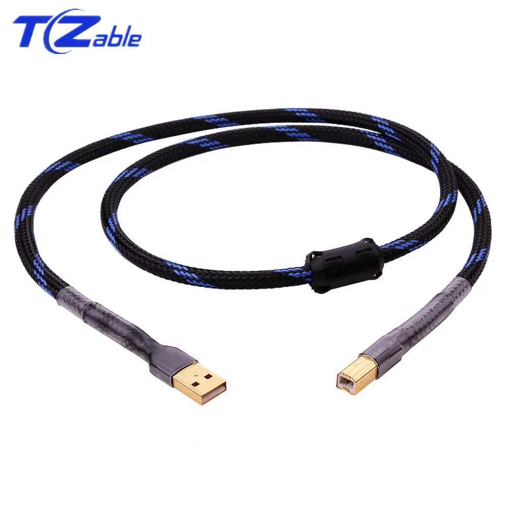 Blue Black USB AB кабель DAC USB декодер кабель для передачи данных USB удлинитель для камеры компьютера принтера внешняя звуковая карта 0,75 м 1 м 1,5 м 2 м 3 м - Цвет: Blue Black