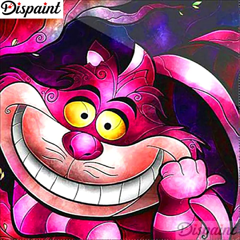 Dispaint полная квадратная/круглая дрель 5D DIY Алмазная картина "мультяшная кошка" вышивка крестиком 3D домашний декор A12572