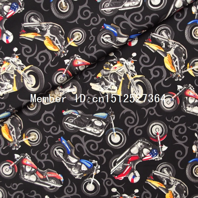 145 см х 100 Хлопок Поплин Ткань мотоцикл (339)|cotton poplin fabric|poplin fabriccotton |