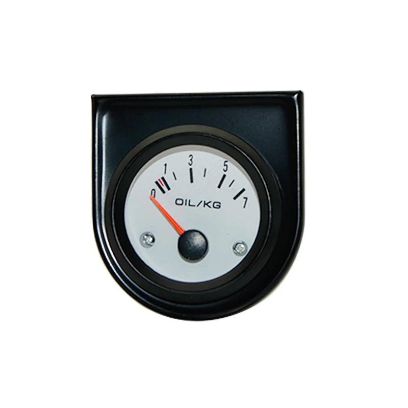 

2'' 52mm Universal White Face Oil Pressure Gauge 0-7KG LED With Oil Press Sensor Car Gauge