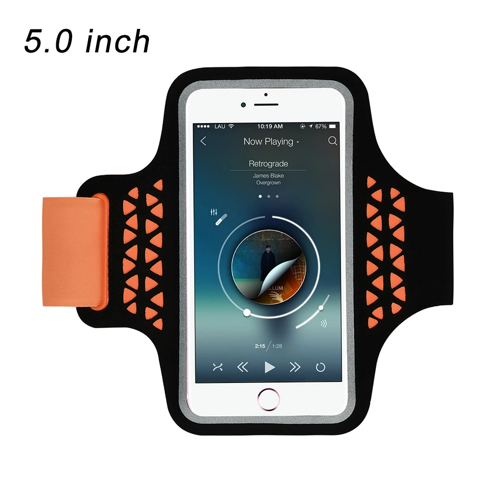L Orange Спортивные нарукавники HAISSKY для бега на руку для iPhone 11 Pro Max 10 XR XS 6 6s 7 8 Plus, чехол для нарукавника для спортзала Xiaomi Redmi Note 7 8 - Цвет: L Orange